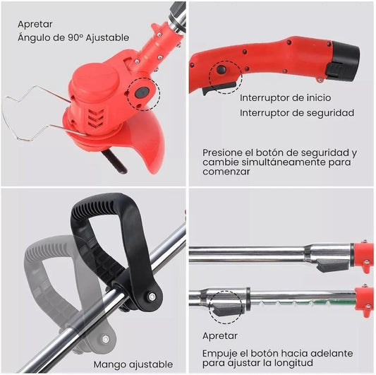 Cortadora Cesped Desbrozadora Inalámbrica