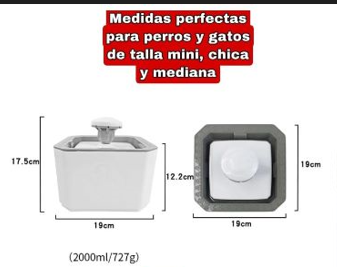 FUENTE DISPENSADORA DE AGUA PARA MASCOTAS