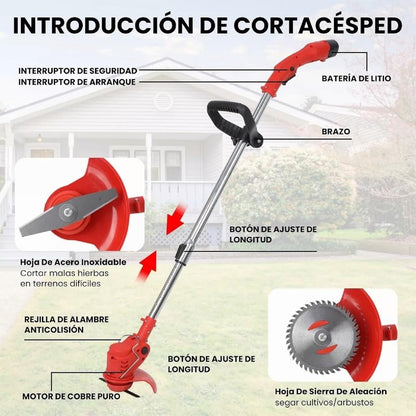 Cortadora Cesped Desbrozadora Inalámbrica
